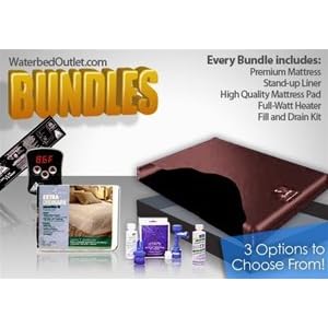 Free Flow Deluxe Waterbed Mattress Bundle