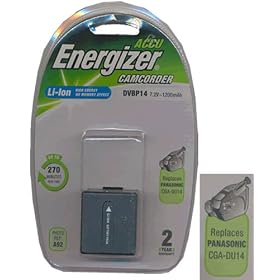 Energizer DVBP14 Camcorder Battery Equivalent to Panasonic CGA-DU12 / 14, Hitachi DZ-BP14 Battery