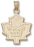 Toronto Maple Leafs Solid 10K Gold Logo 5/8'' Pendant