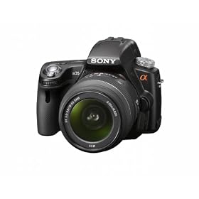 Sony Alpha SLT-a35 16 MP Digital SLR Kit with Translucent Mirror Technology and 18-55mm Lens by Sony