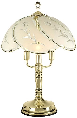 LAMPS PLUS Flower Petal Shade Touch Table Lamp