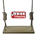 Carolina Custom Swings, LLC Premium Southern Pine 24 Inch Wooden Tree Swing w/ 12 ft of Rope Kid Adult Outdoor Porch