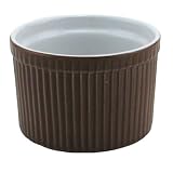 BIA Cordon Bleu 10-Ounce Tall Souffle, Set of 4, Two-Tone Espresso White by Bia Cordon Bleu