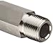 Parker Stainless Steel 316 Pipe Fitting, Hex Long Nipple, 1/4