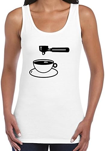 Large Custom Women T-shirt Latte Machiatto - Cappuchino By Gwenrios White