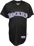 Colorado Rockies Authentic Batting Practice Jersey - Black XX Large