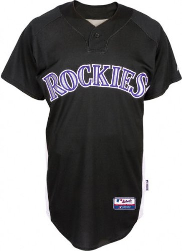 Colorado Rockies Authentic Batting Practice Jersey - Black XX Large