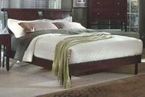 Mid-town Platform Bed Queen Merlot