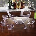 "Squares" 12 qt. Punch Bowl Clear /6