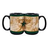 NHL Dallas Stars 15-Ounce Black Nostalgic Mug (2 Pack)