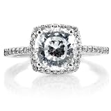 Sheryl's 2.5 CT Cushion Cut CZ Engagement Ring