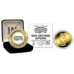 Highland Mint San Antonio Spurs 24Kt Gold And Color Team Mint Coin