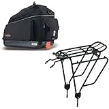 Ibera PakRak Clip-On Quick-Release Commuter Bag & PakRak Touring Carrier Rack Plus+ Combo Set