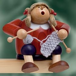Christmas Smoker - Knitting "Lisa" (5.9 inches)