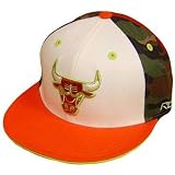NBA CHICAGO BULLS FLAT BILL FITTED 7 1/4 REEBOK HAT CAP