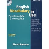 English Vocabulary in Use Pre-Intermediate and Intermediate Book and CD-ROM Packpar Stuart Redman