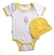 Itty Bittees Bodysuit & Hat Set:3-6 M - Boo Boo