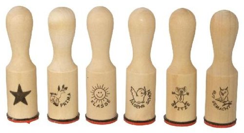 Lehrerstempel, 6-fach sortiert