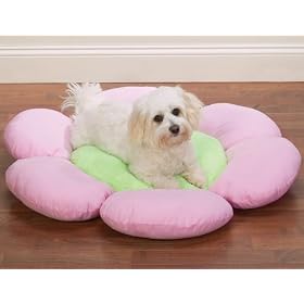 SMALL - PINK - Flower Dog Beds