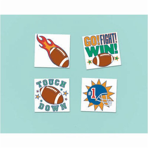 Childrens Toyshop  Toys : Football Temporary Tattoos (24 count)