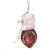 Miami Hurricanes NCAA Acrylic Football Snowman Ornament (2.75)"