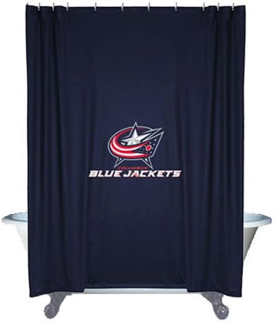 Best Quality Locker Room Shower Curtain - Columbus Blue Jackets NHL /Color Midnight Size 72 X 72