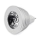 Delicate Mr16 3w RGB LED 16 Colors Changing Light Lamp with Remote Control Ac/Dc 12v
