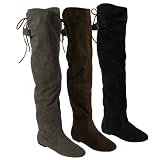 Bamboo by Journee Velvety Thigh-high Boot