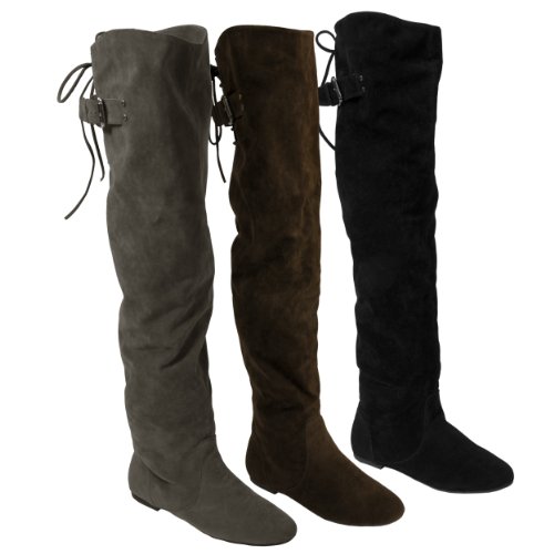 Bamboo by Journee Velvety Thigh-high Boot