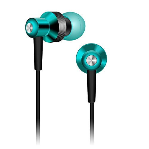 Earphone, iRAG® RLaB EXT3000A Premium Earbud with Volume Slider & Microphone Stereo, Noise Isolating Headphone Headset - Made for iPhone | iPod | iPad | Android Smartphone | MP3 Player | Tablet | Laptop | Macbook (Green/Black)