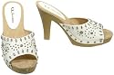 CHINESE LAUNDRY Studded Sandals (White), WARREN