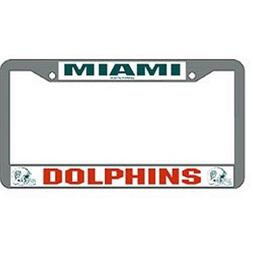 Miami Dolphins Chrome License Plate Frame