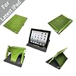 Acase (TM) iPad 3 (The New iPad) Vader Leather Case Folio for Apple iPad 3 3rd Generation WiFi / 4G LTE Model 16GB, 32GB, 64GB NEWEST MODEL (Green)