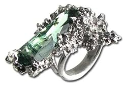 Winter Garden Crystal - Alchemy Gothic Pewter Ring