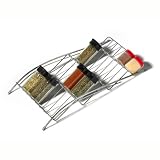 Chrome In-drawer Spice Rack Kitchen Home Storage Rack ORGANIZER