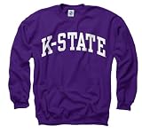 Kansas State Wildcats Purple Arch Crewneck Sweatshirt