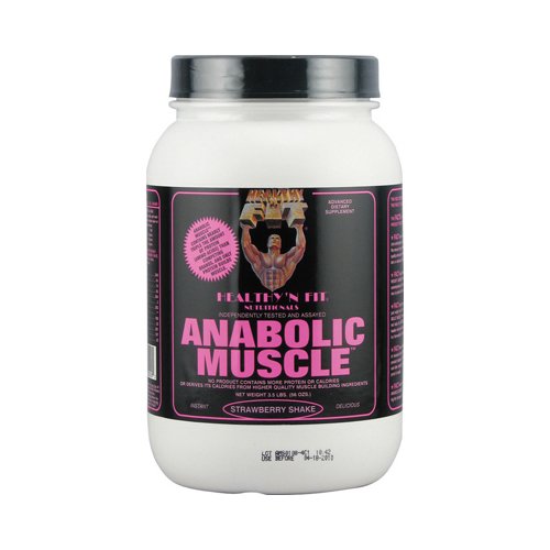 New - Healthy 'N Fit Nutritionals Muscle Strawberry Shake - 3.5 lbs