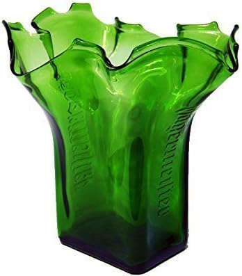 Jägermeister Vase, blown from the original glass liqueur bottle