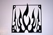 Single Tribal Flame 1 Fan Grill Black
