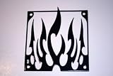 Single Tribal Flame 1 Fan Grill Black