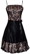 Satin Lace Bubble Dress Cocktail Prom JR Plus Size