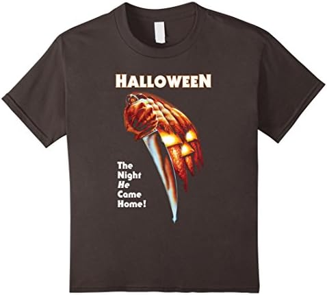 Kids Halloween T-shirt - The Night Micheal He Come Home My-ers 6 Asphalt