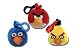 Angry Birds Plush Backpack Clip Set Of 3 - 3 per Pack