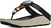 FitFlop Women's Jeweley Toe-Post Flip Flop, Black, 7 M US