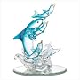 SPUN GLASS DOLPHIN FIGURINE