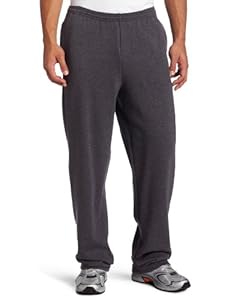 Champion Men's Champion Eco Open Bottom Pant, Granite Heather, Large