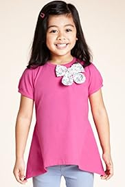 Pure Cotton Short Sleeve Bow Tunic