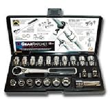 KD Tools 8921 21 Piece Fractional and Metric Combo GearRatchet Vortex Socket Set