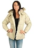 Down Filled Bubble Jacket with Faux Fur Trim Hood