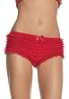 Micromesh Lace Ruffle Tanga Shorts Panty Sexy Lingerie Intimate Apparel